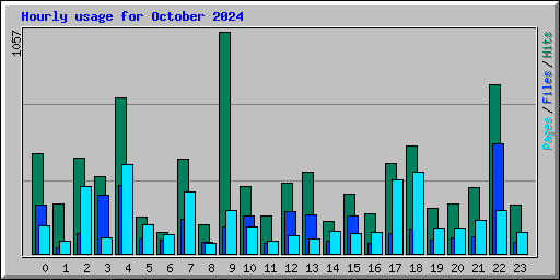 Hourly usage for October 2024