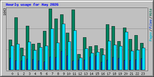 Hourly usage for May 2026