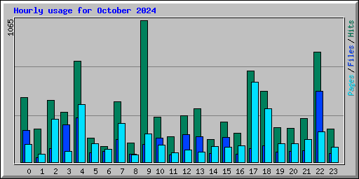 Hourly usage for October 2024