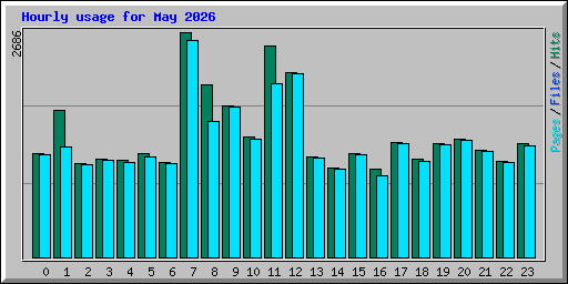 Hourly usage for May 2026